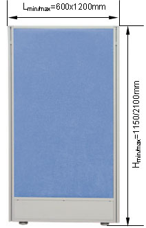 Глухие секции перегородки UALCOM-Optima +