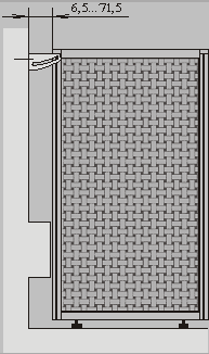 Система креплений к стене перегородок UALCOM-Optima +