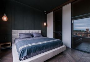 Стационарные перегородки в проекте Проект Anthracite Line от Tabooret Interiors Lab.