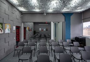 Раздвижные перегородки в проекте Новый офис для IT компании Boosta