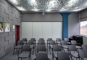 Раздвижные перегородки в проекте Новый офис для IT компании Boosta